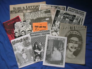A pile of zines.