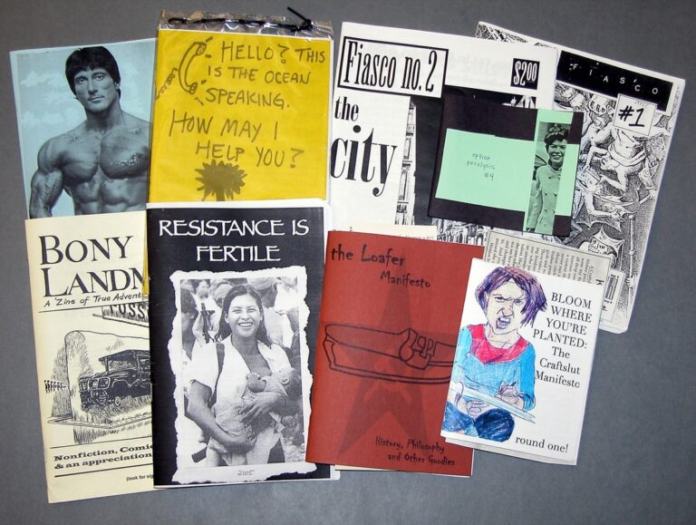A pile of zines.