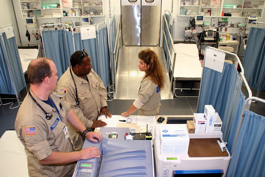 US military medical workers.