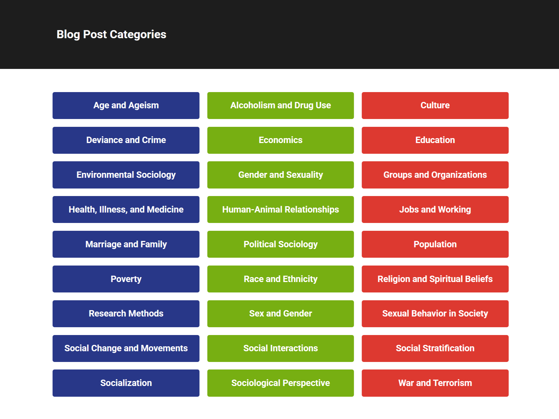 UITAC's In The News Blog website categories.